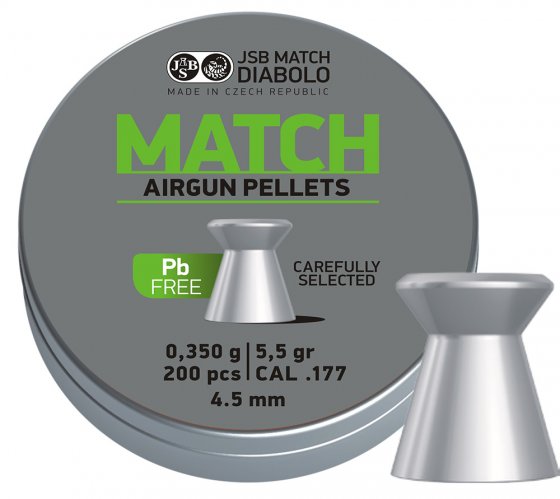 Diabolo JSB Match Lead Free 4,50mm 200ks
