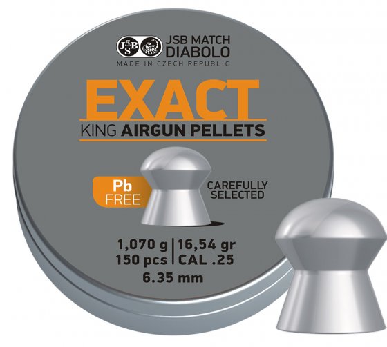 Diabolo JSB Exact King Lead Free 6,35mm 150ks