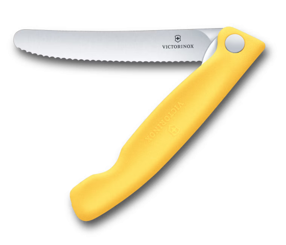 Skladací desiatový nôž Victorinox Swiss Classic Picnic žltý