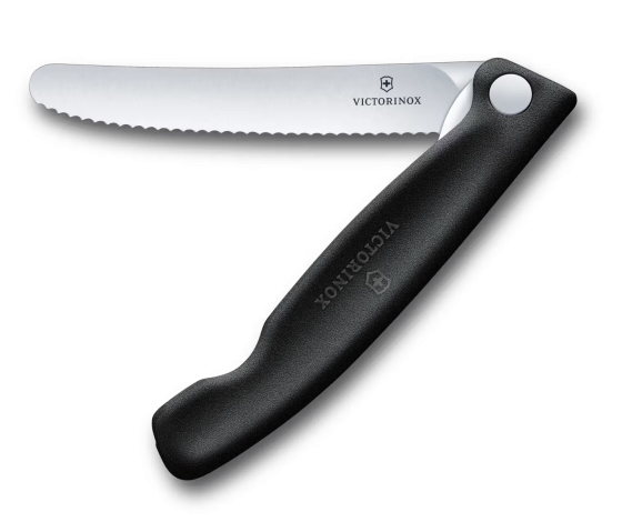 Skladací desiatový nôž Victorinox Swiss Classic Picnic čierny
