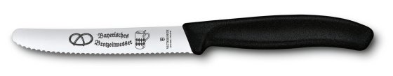 Nôž Victorinox Swiss Classic Brotzeit Zúbkovaný Čierny