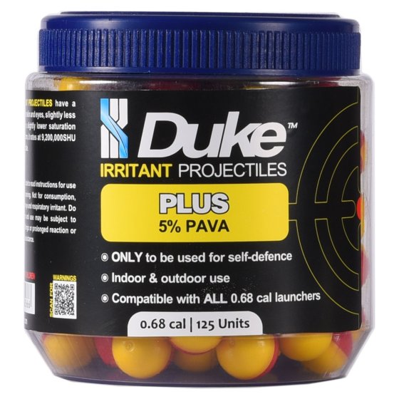 Guľôčky Duke Plus Irritant Projectile .68 125 ks