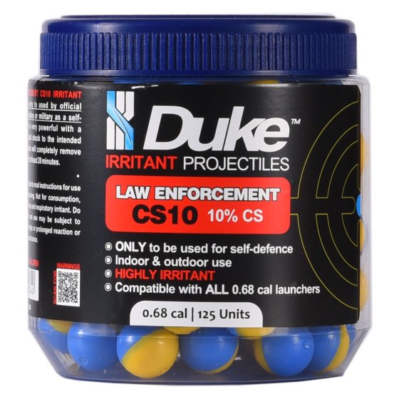 Guľôčky Duke CS10 Law Enforcement Irritant Projectile .68 125 ks