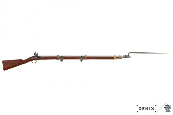Replika francúzska kresadlová puška s bodákom, 1806