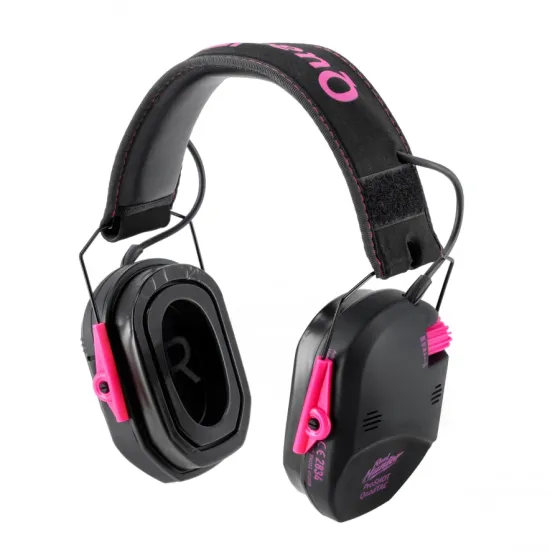 Aktívne strelecké slúchadlá RealHunter Active ProSHOT QuadTAC Devil Pink