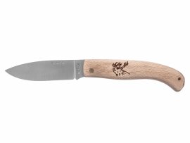 Nôž Joker NH78-2 drevo motív jeleňa 8 cm