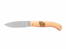 Zatvárací nôž Joker NH78-3 drevo - motiv kanca 8 cm