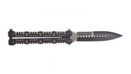 Nôž Joker JKR448 motýlik čierny oxidovaná čepeľ 110 mm