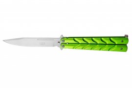 Nôž Joker JKR443 motýlik zelený čepeľ 110 mm