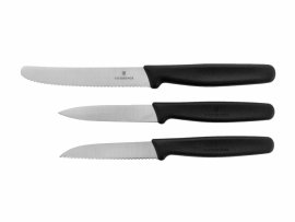 Sada 3 Kuchynských Nožov Victorinox 5.1113.3 Čierne Prevedenie