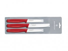 Sada 3 Kuchynských Nožov Victorinox 5.1111.3 Červené Provedenie