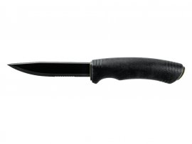 Nôž Morakniv Bushcraft SRT čierny zúbkovaný