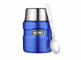 Termoska na jedlo s lyžičkou Thermos King 0,47 l modrá