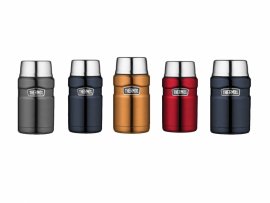 Termoska na jedlo s lyžičkou Thermos King 0,71 l hnedá