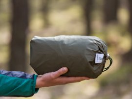 Turistická plachta tarp Lesovik Groza 2 zelená