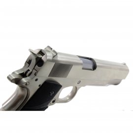 Airsoftová pištoľ WE 1911 (M. Chrome, BK rukoväť)