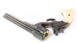 Vzduchový revolver ASG Schofield 6" sivý 4,5mm BB