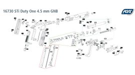 Vzduchová pištoľ ASG STI Duty One Blow Back 4,5mm
