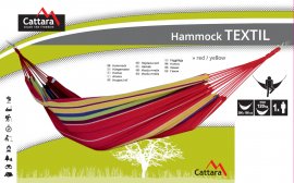 Hojdacia sieť TEXTIL 200x100 cm červeno-žltá