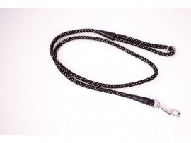 Vodítko Dogtrace reflexné 10mm 150cm čierne