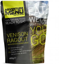 Jelenie ragú so zemiakovými knedličkami Adventure Menu