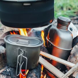 Titanová sada na varenie Keith Canteen Mess Kit