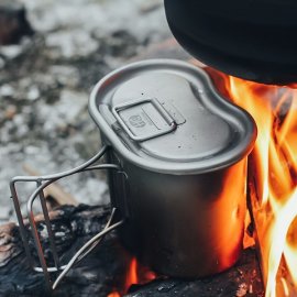 Titanová sada na varenie Keith Canteen Mess Kit