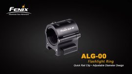 Montáž svietidla na 22mm lištu Fenix ALG-00