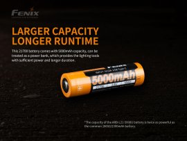 Nabíjacia batéria Fenix 21700 5000 mAh s USB-C (Li-Ion)