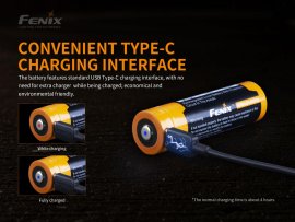 Nabíjacia batéria Fenix 21700 5000 mAh s USB-C (Li-Ion)