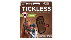 Odpudzovač kliešťov pre kone Tickless hnedý