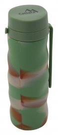 Silikónová skladacia fľaša ARMY 550ml