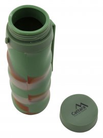 Silikónová skladacia fľaša ARMY 550ml