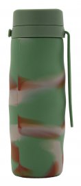 Silikónová skladacia fľaša ARMY 550ml