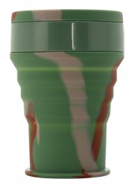 Silikónový skladací kelímok ARMY 350ml