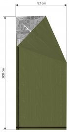 Izotermická fólia SOS zelená valec 200x92cm
