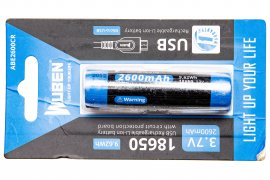 Batéria Wuben 2600B/18650 Li-Ion 2600mAh