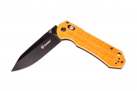 Zatvárací nôž Ganzo G7453P oranžový s píšťalkou