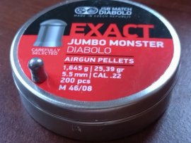 Recenzia: Diabolo JSB Exact Jumbo Monster 5,52mm 200ks - 1