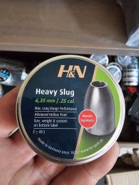 Recenzia: H&N Heavy Slug 6.35mm/.250 2.98g/46gr - 1
