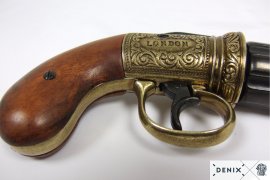 Replika Pepperbox – šesťhlavňový revolver, Anglicko 1840 2