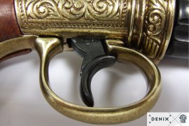 Replika Pepperbox – šesťhlavňový revolver, Anglicko 1840 3