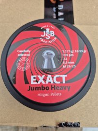 Recenzia: Diabolo JSB Exact Jumbo Heavy 5,52mm 500ks - 1