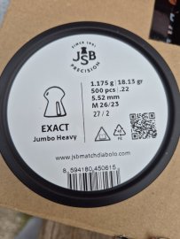 Recenzia: Diabolo JSB Exact Jumbo Heavy 5,52mm 500ks - 2
