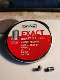 Recenzia: Diabolo JSB Exact Beast 4,52mm 250ks - 1