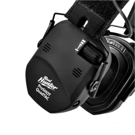 Aktívne strelecké slúchadlá RealHunter Active ProSHOT QuadTAC Čierne 2