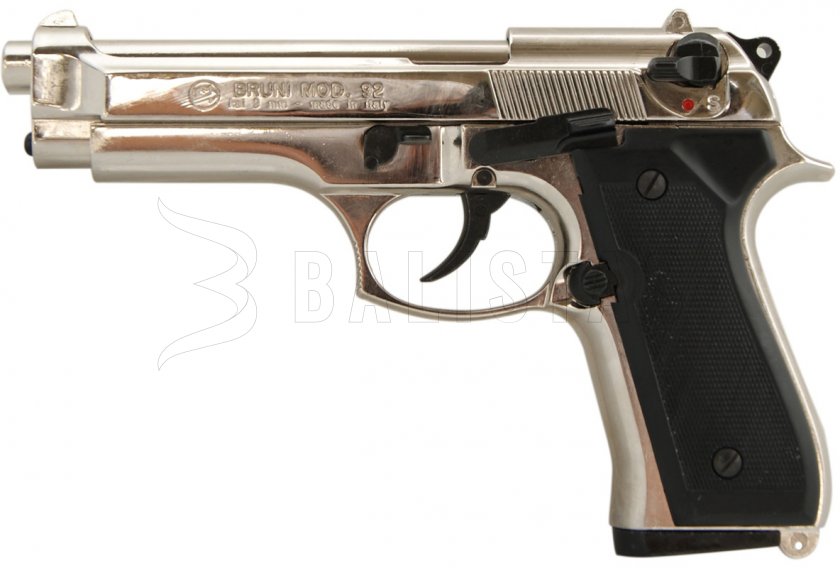 Plynová pištoľ Bruni 92 nikl cal.9mm
