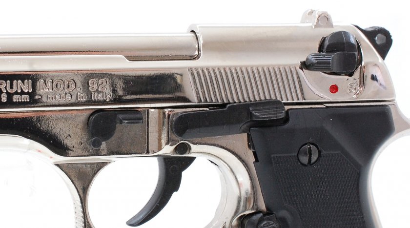 Plynová pištoľ Bruni 92 nikl cal.9mm