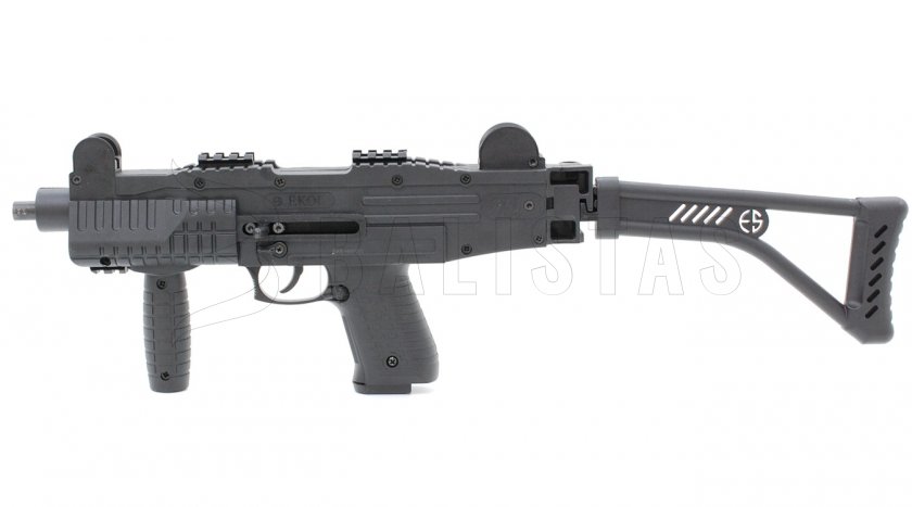 Plynová pištoľ Ekol ASI čierna Skladacia pažba cal.9mm