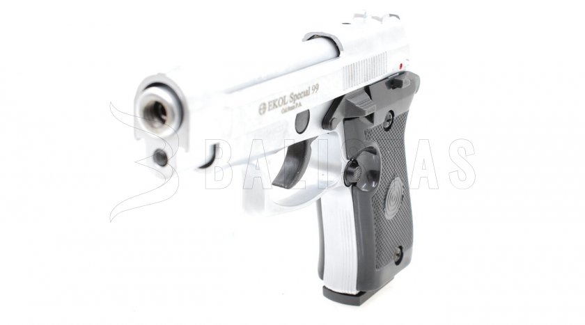 Plynová pištoľ Ekol Special 99 satinovaný nikel 9mm
